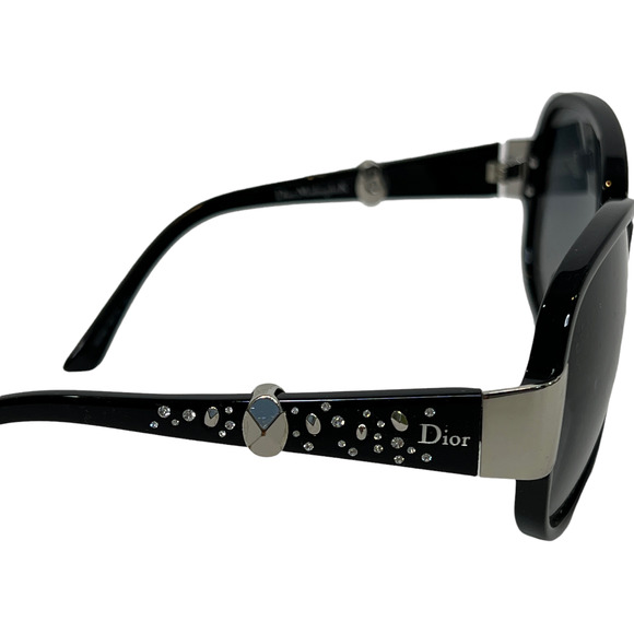 Christian Dior NET03BXHCH Women\'s Midnight K Rhinestones‎ Sunglasses Black main image 6